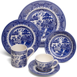 Willow Pattern 5 pc Place Setting
